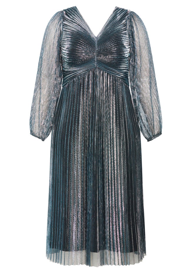 Pleated Plisse Dress image number 3