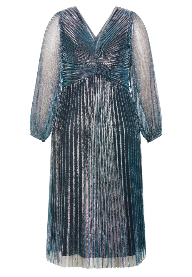 Pleated Plisse Dress image number 4