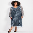 Pleated Plisse Dress image number null