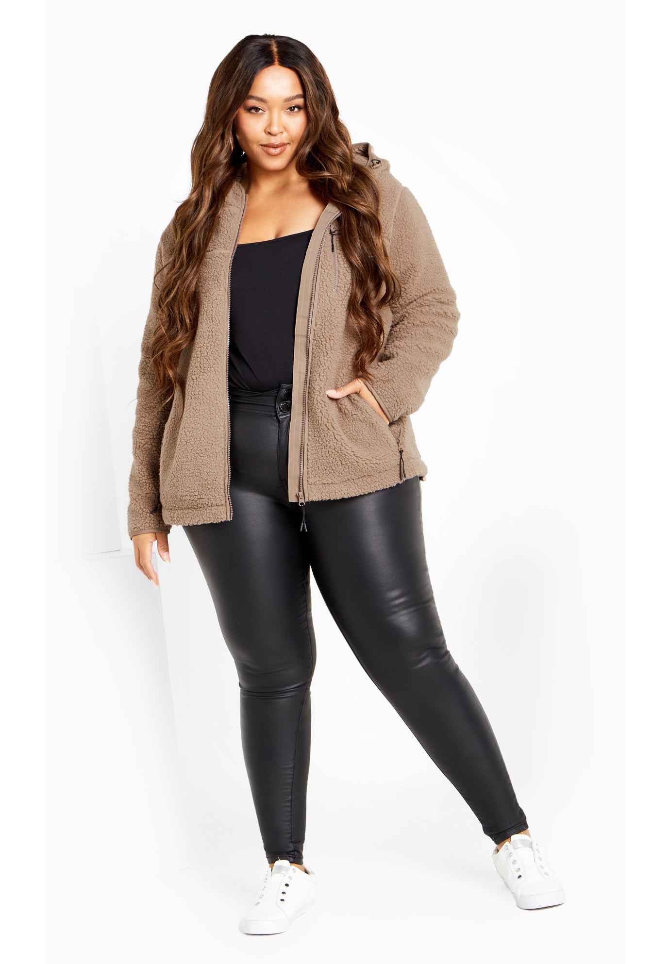 Kyla Fleece Zip Front Jacket image number 2