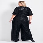 Nada Sequin Puff Sleeve Jumpsuit image number null