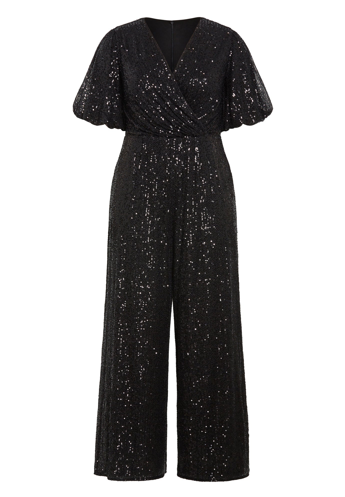 Nada Sequin Puff Sleeve Jumpsuit image number 3