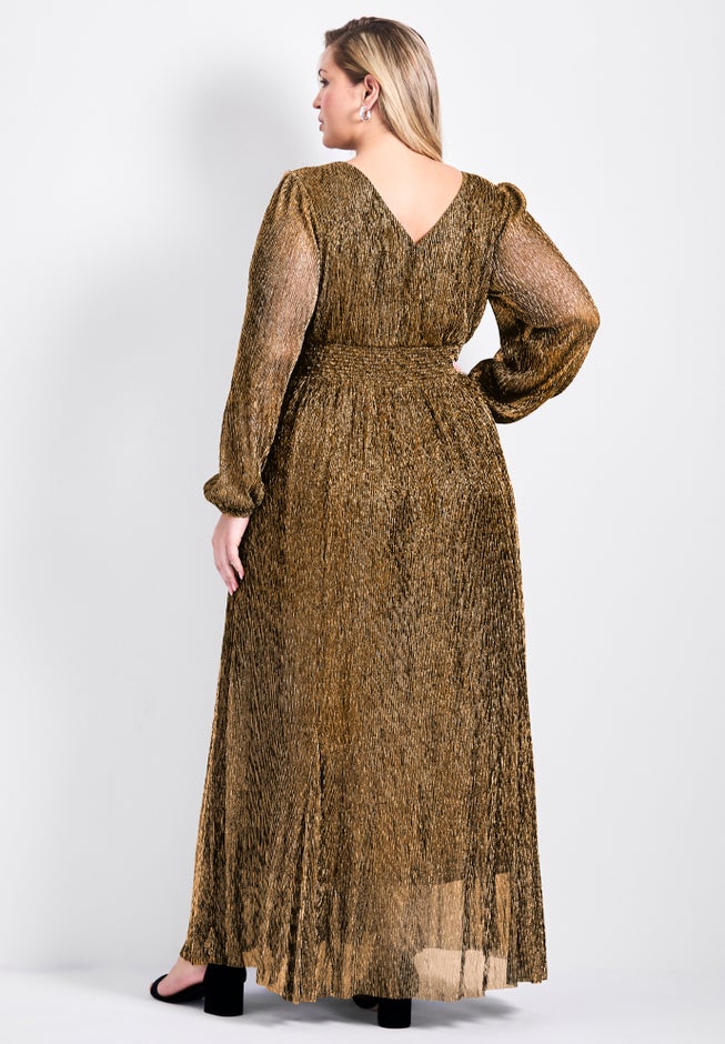 Lucia Plisse Maxi Dress image number 1