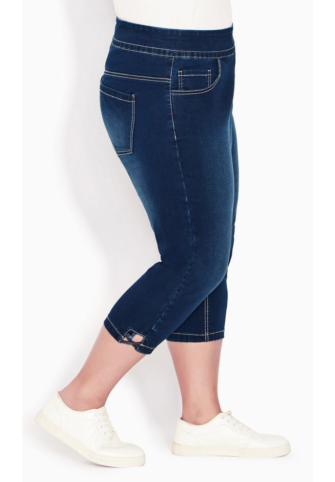 Butter Denim Lattice Jean image number 5