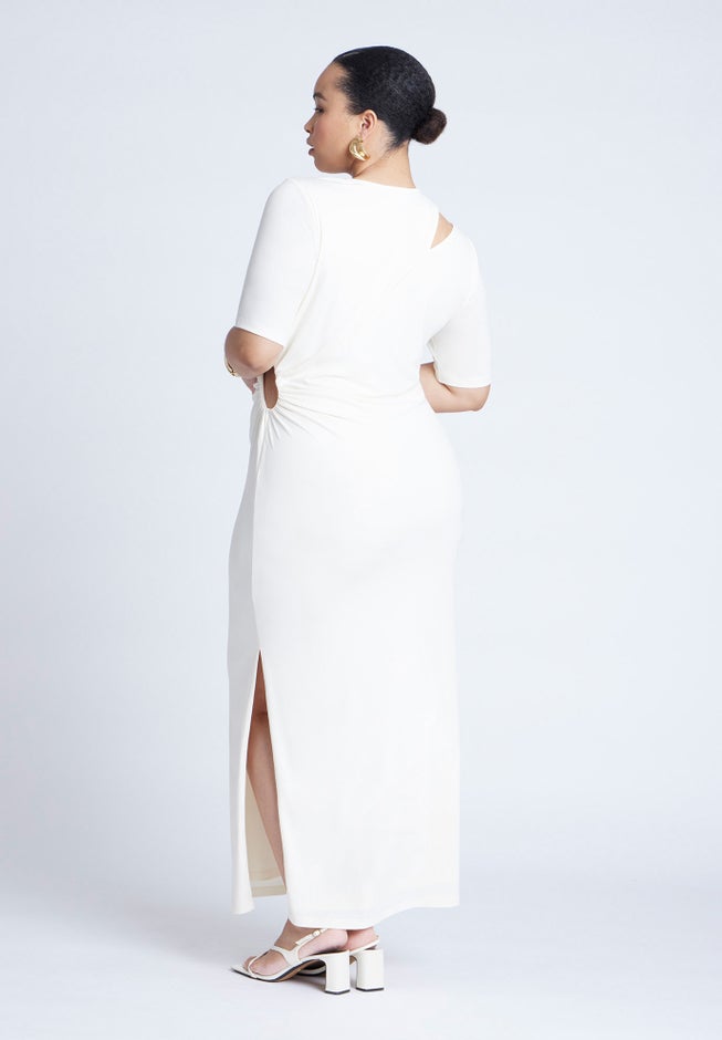 Cutout Detail Knit Maxi Dress image number 1