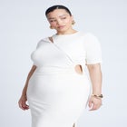 Cutout Detail Knit Maxi Dress image number null