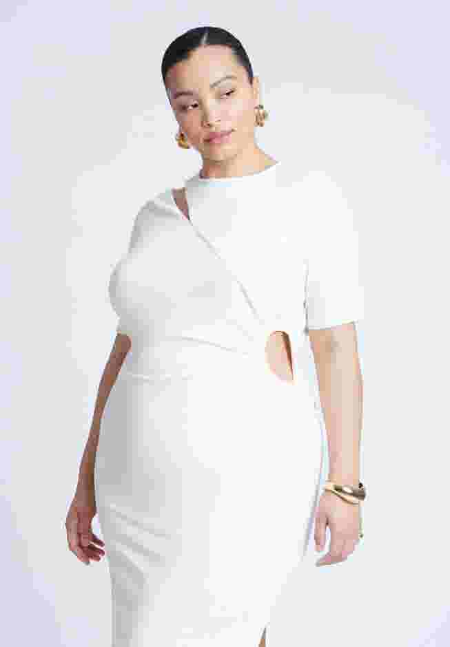 Cutout Detail Knit Maxi Dress image number 2