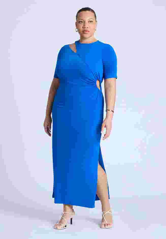 Cutout Detail Knit Maxi Dress image number 0