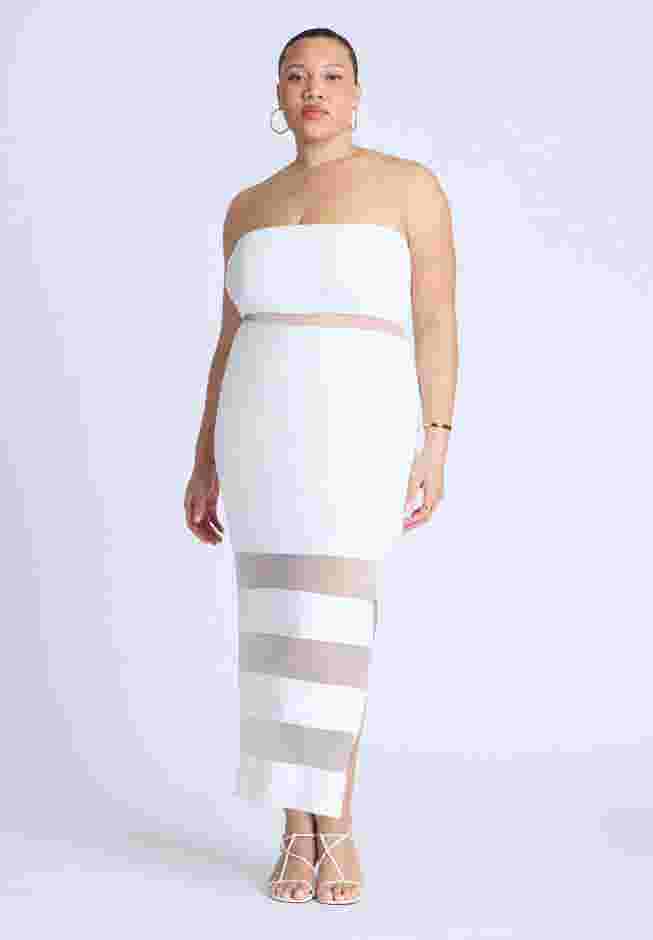 Sheer Panel Maxi Dress image number 1