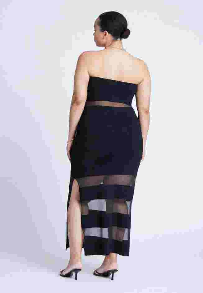 Sheer Panel Maxi Dress image number 1