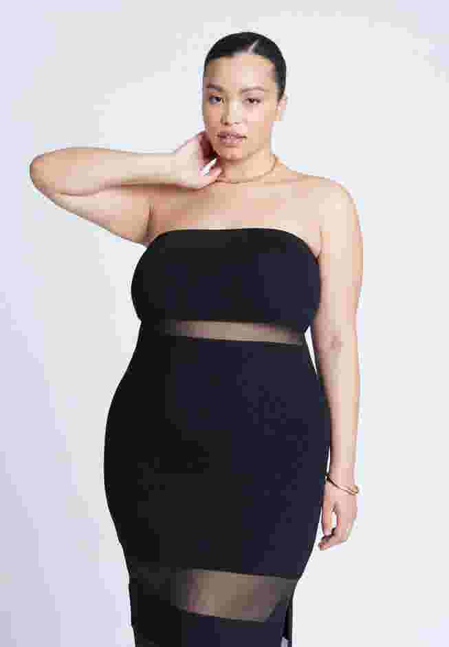 Sheer Panel Maxi Dress image number 3