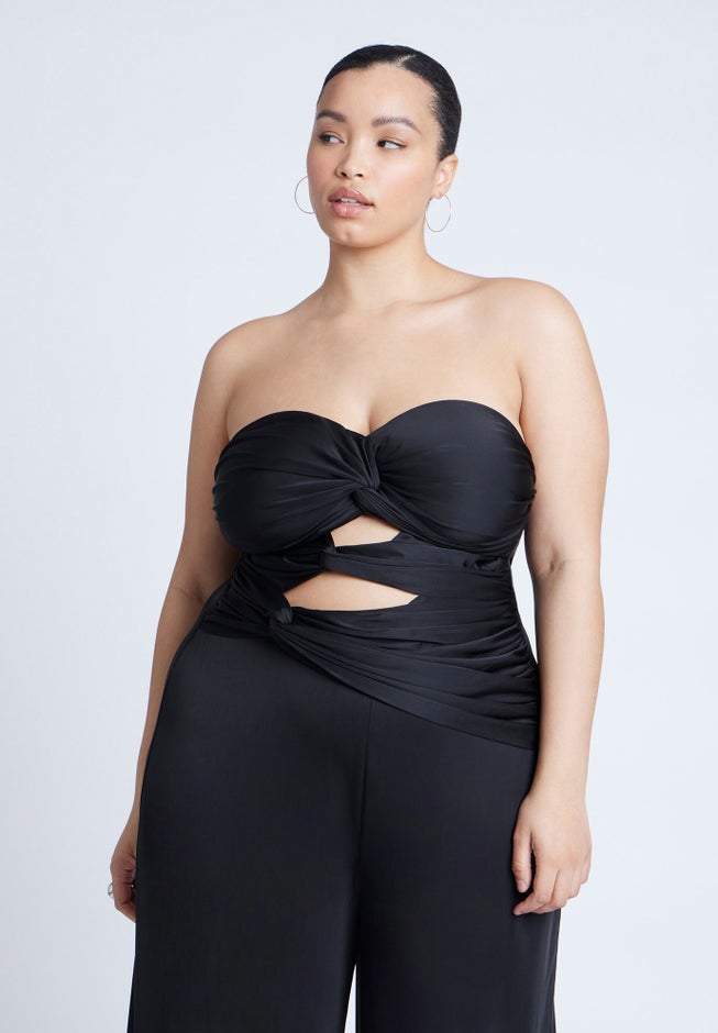 Twist Detail Jumpsuit With Cutout image number 3