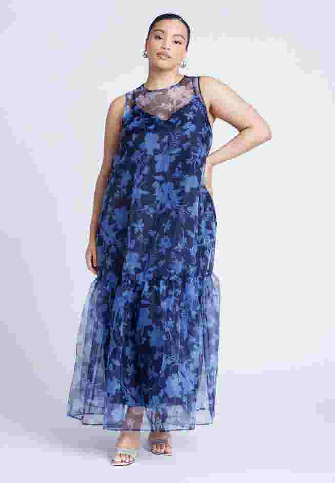 Floral Pattern Tank Dress image number 3