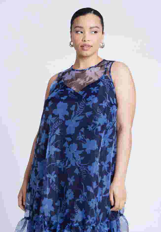 Floral Pattern Tank Dress image number 4