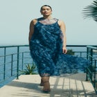 Floral Pattern Tank Dress image number null