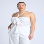 Neck-Tie Halter Top image number null