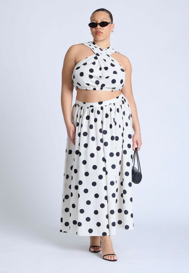 Shirred Wrap Crop Top image number 2