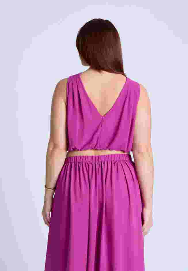 Shirred Wrap Crop Top image number 1