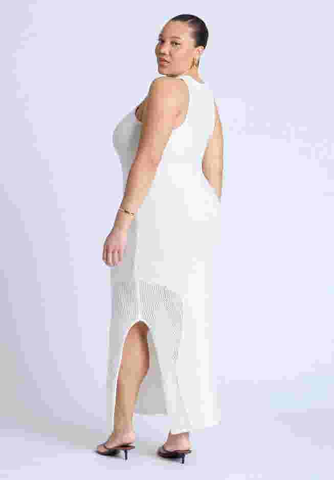 Sweater Dress With Open Stitch & Cutouts image number 2