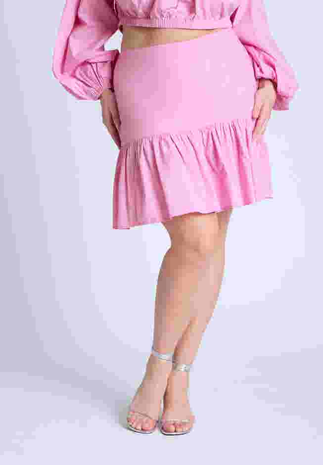 Full Poplin Mini Skirt image number 1