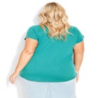 3 Bar V-Neck Top image number null