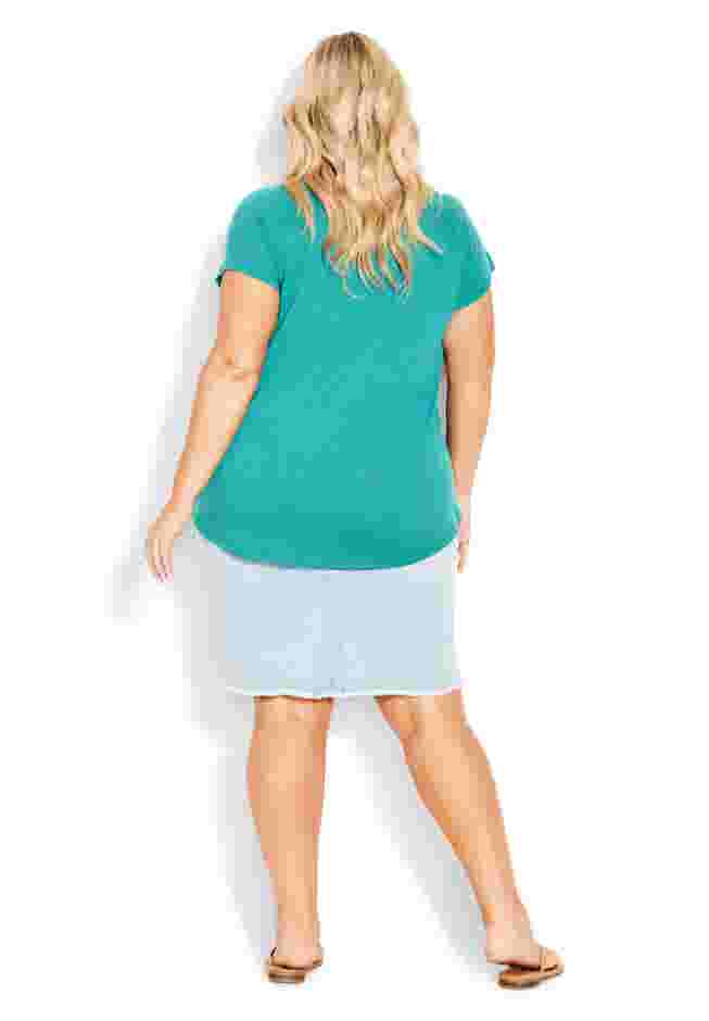 3 Bar V-Neck Top image number 4