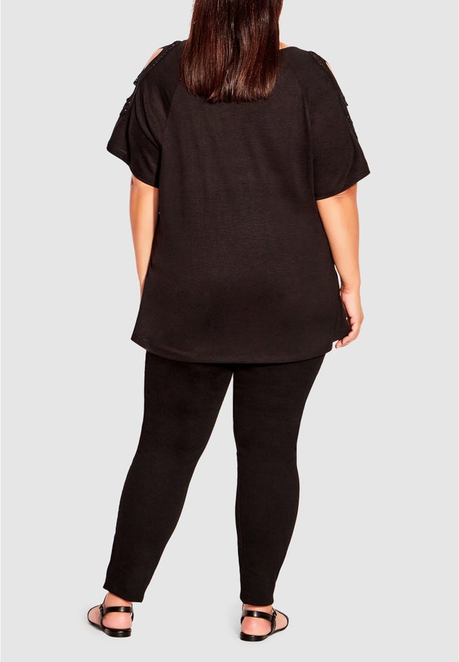 Crochet Cut Out Top image number 2