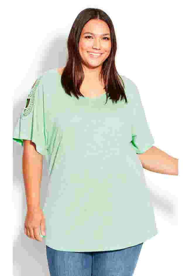 Crochet Cut Out Top image number 3