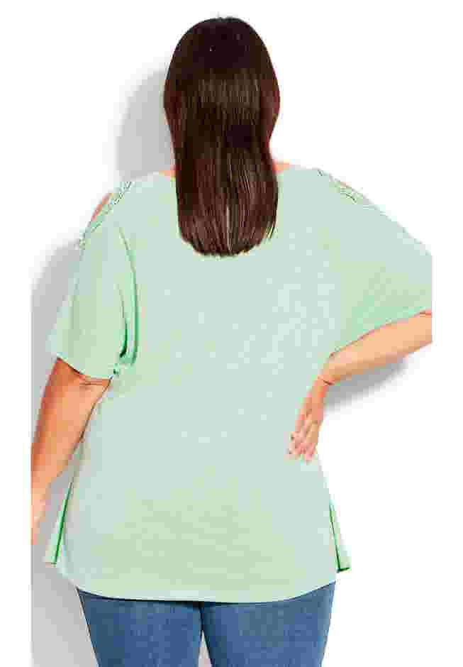 Crochet Cut Out Top image number 5