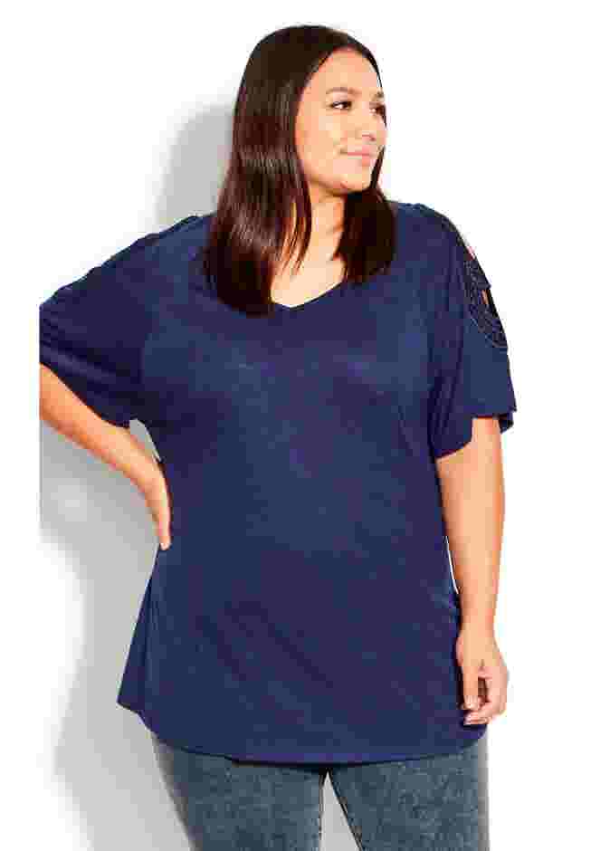 Crochet Cut Out Top image number 0