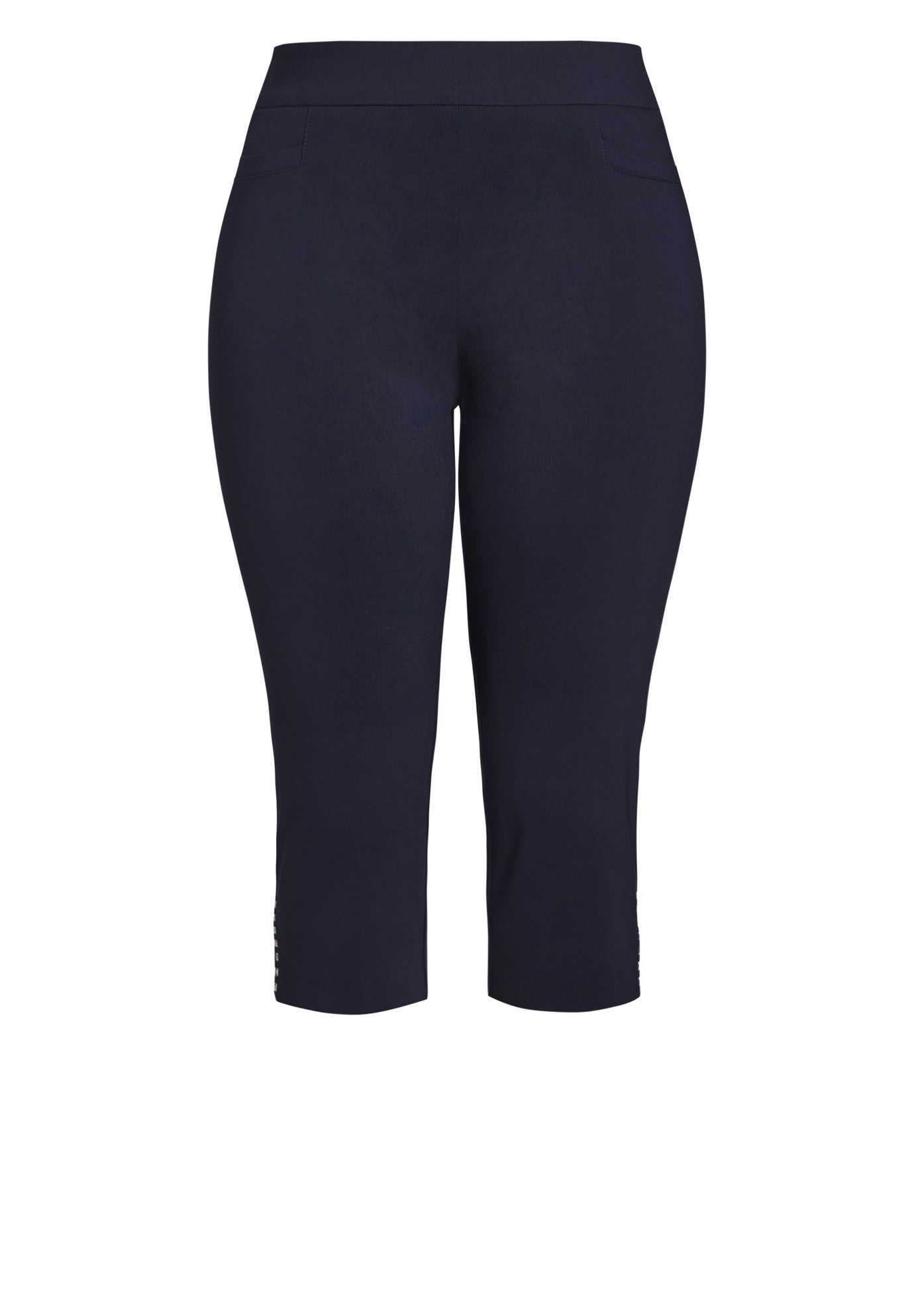 Super Stretch Split Hem Capri image number 2