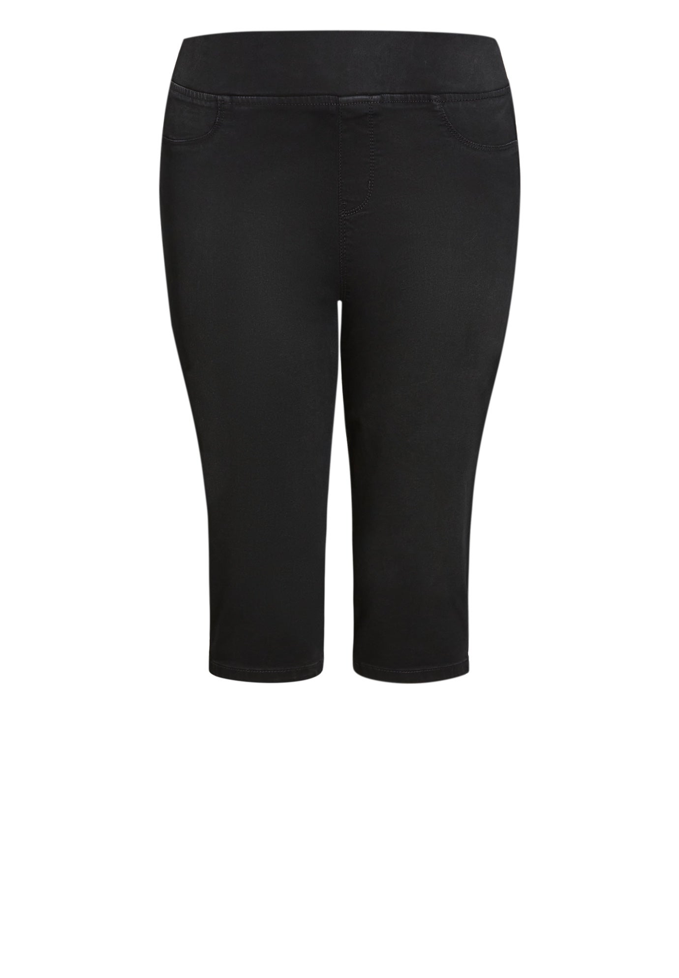 Butter Denim Pull On Crop Jean image number 2