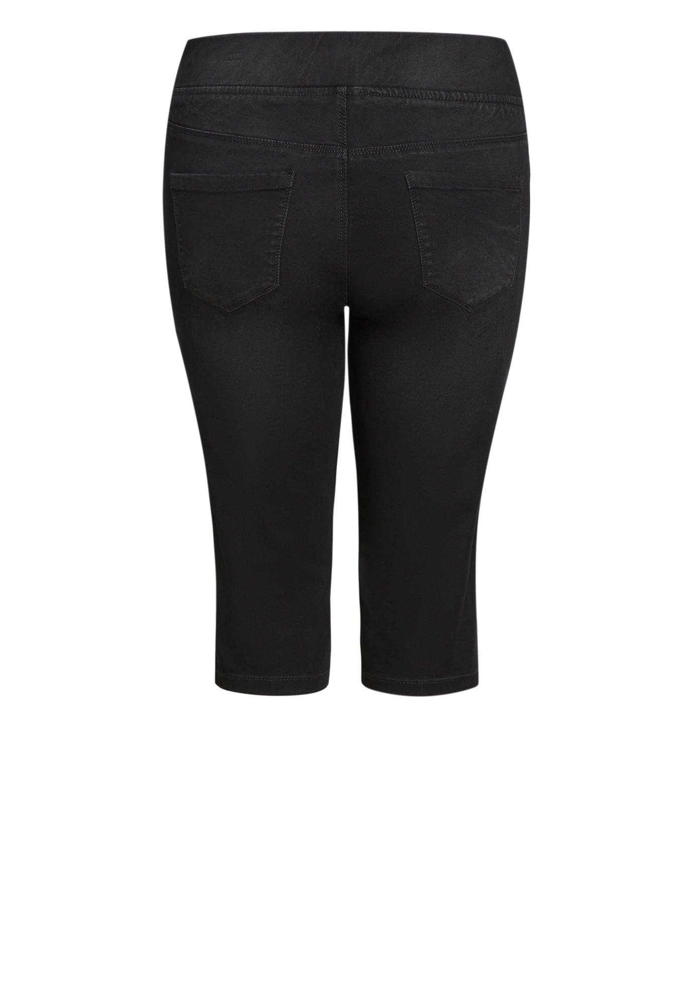 Butter Denim Pull On Crop Jean image number 6