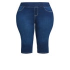 Butter Denim Pull On Crop Jean image number null