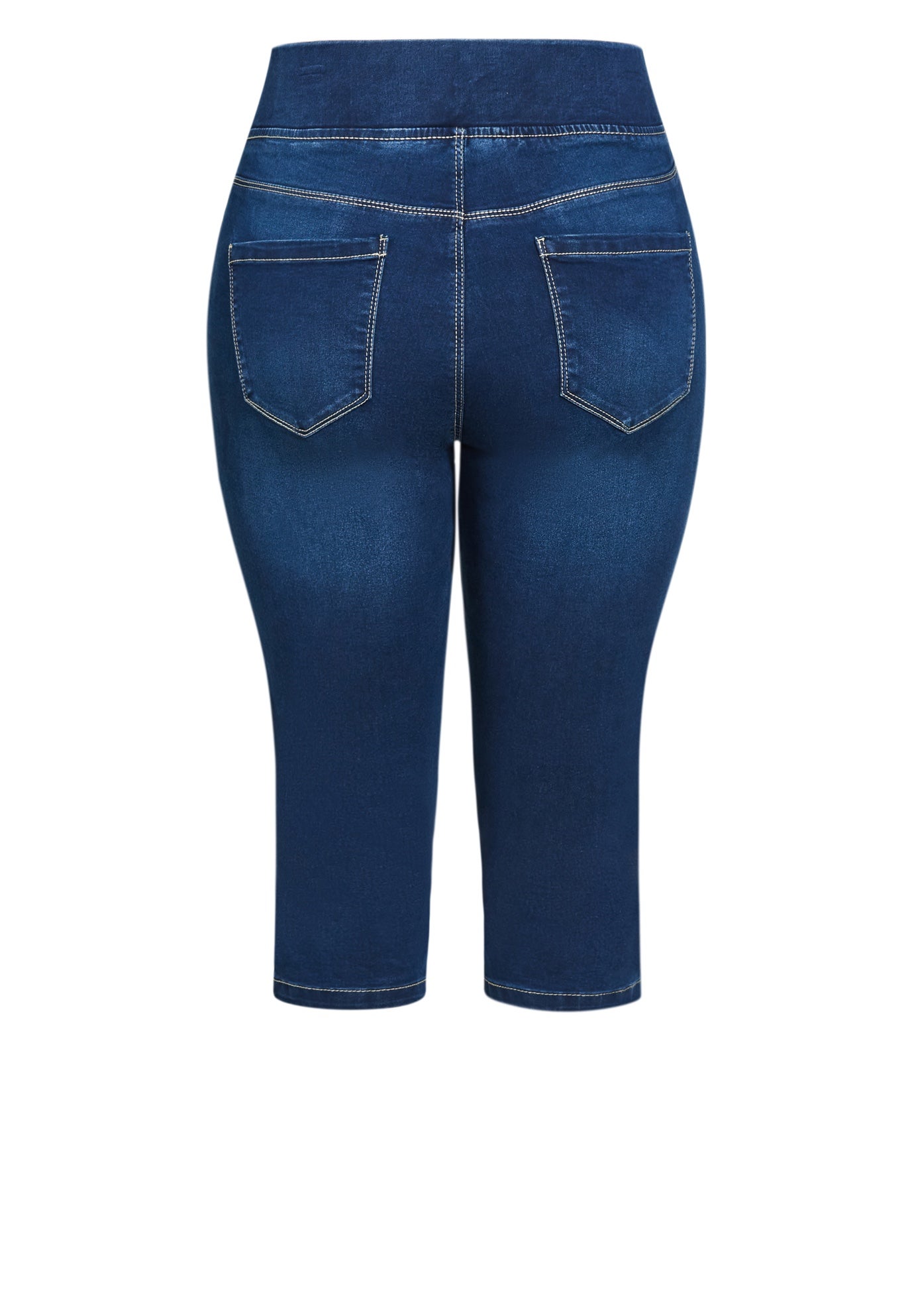 Butter Denim Pull On Crop Jean image number 5