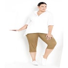 Butter Denim Pull On Crop Jean image number null