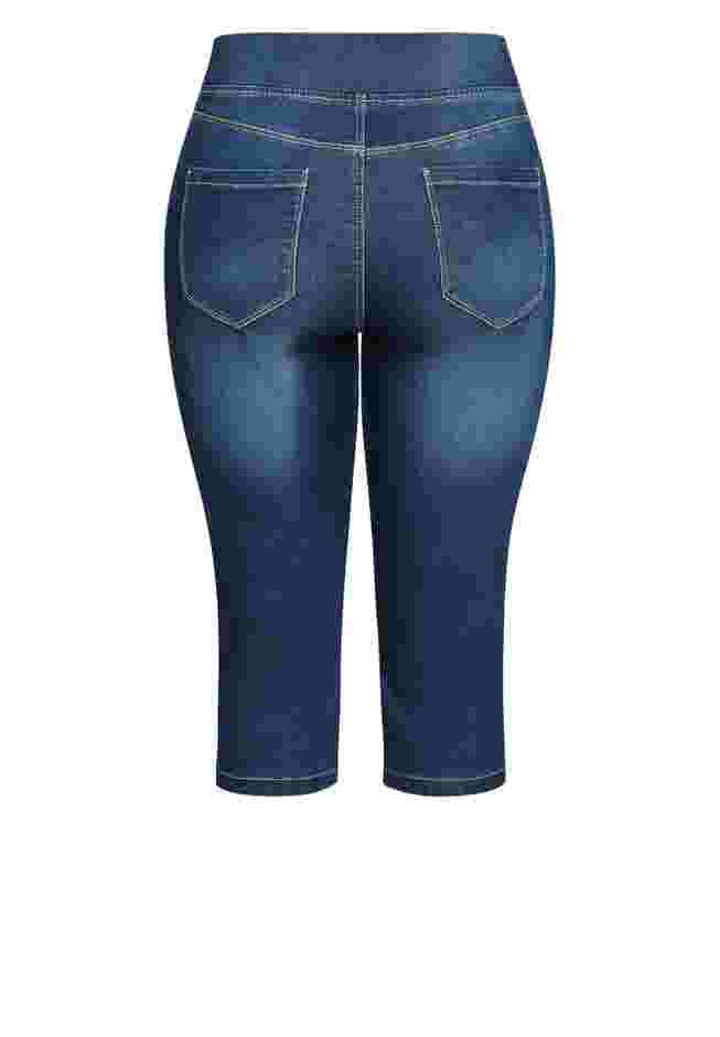 Butter Denim Pull On Crop Jean image number 5
