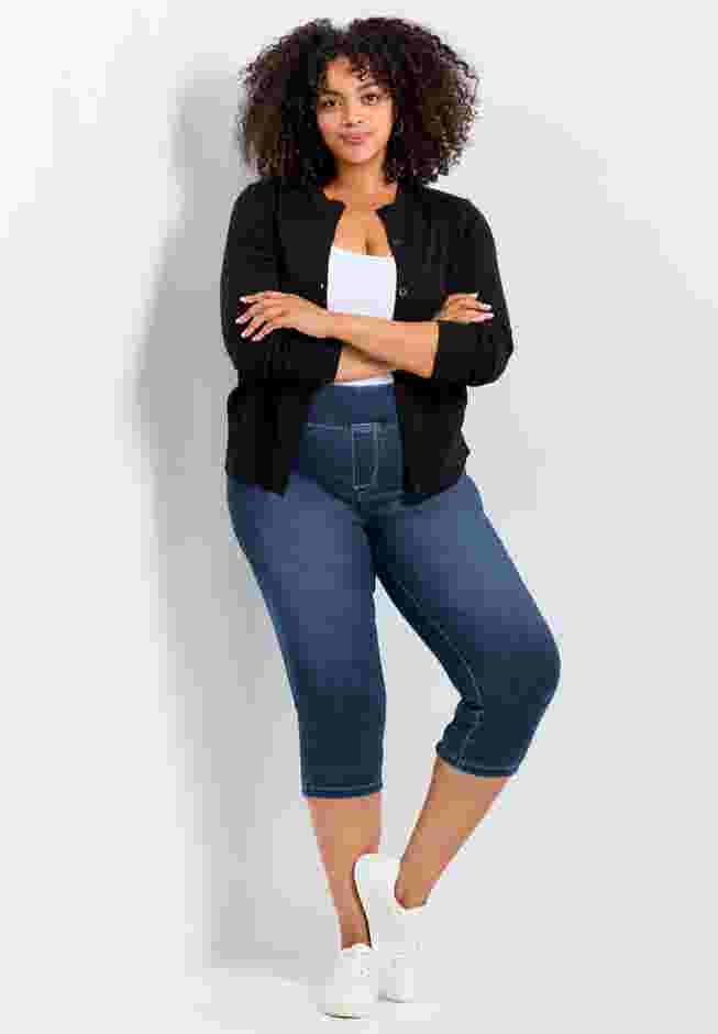 Butter Denim Pull On Crop Jean image number 0