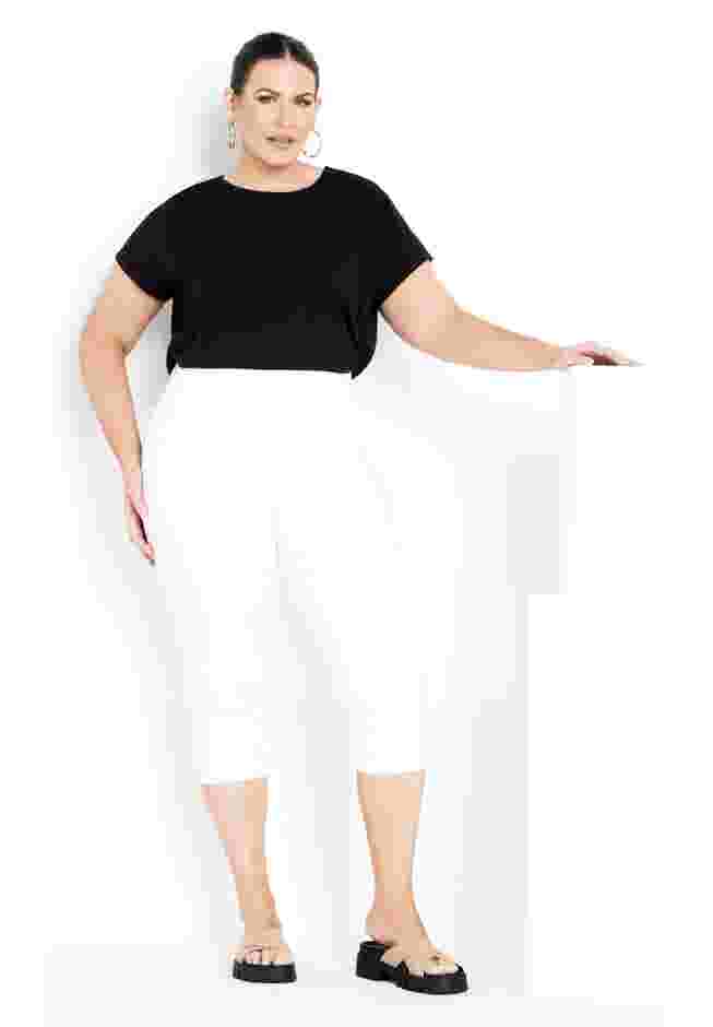 Butter Denim Pull On Crop Jean image number 0