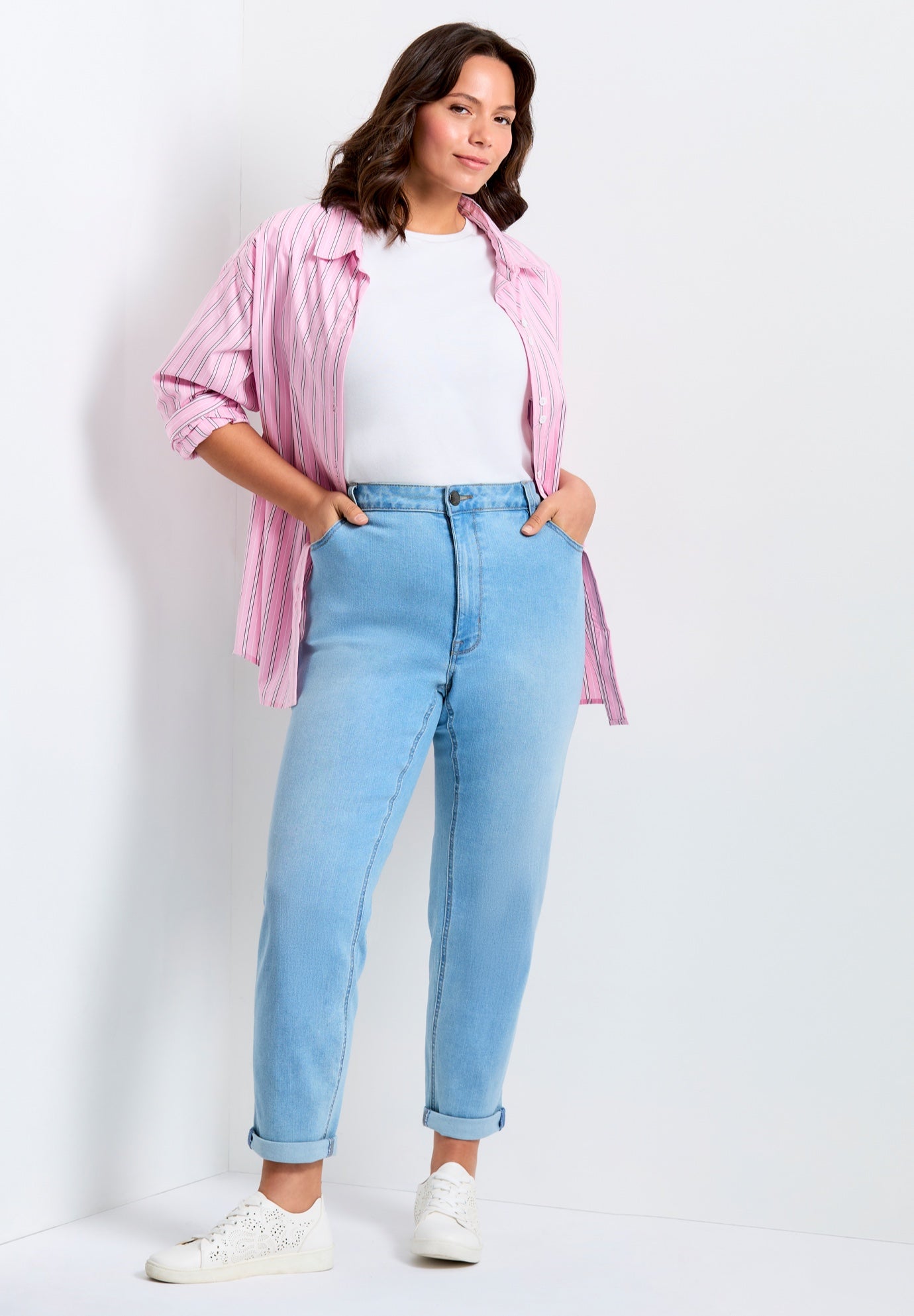 Denim Girlfriend Stretch Jean image number 6