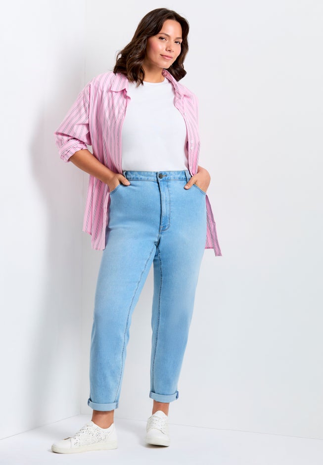 Denim Girlfriend Stretch Jean image number 6