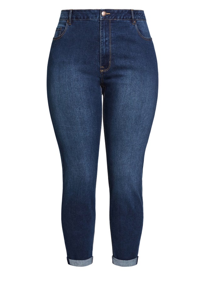 Denim Girlfriend Stretch Jean image number 3