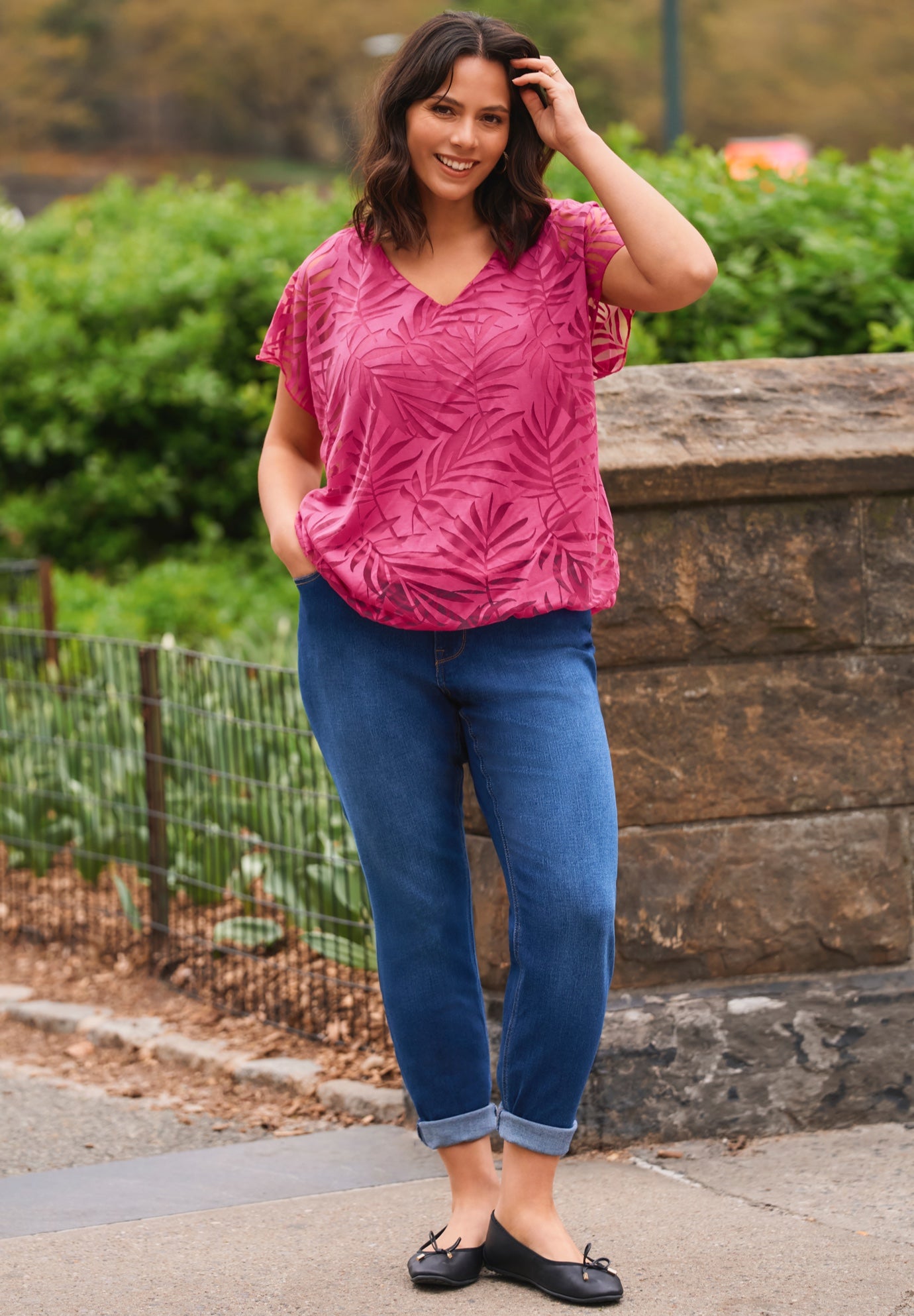 Denim Girlfriend Stretch Jean image number 4