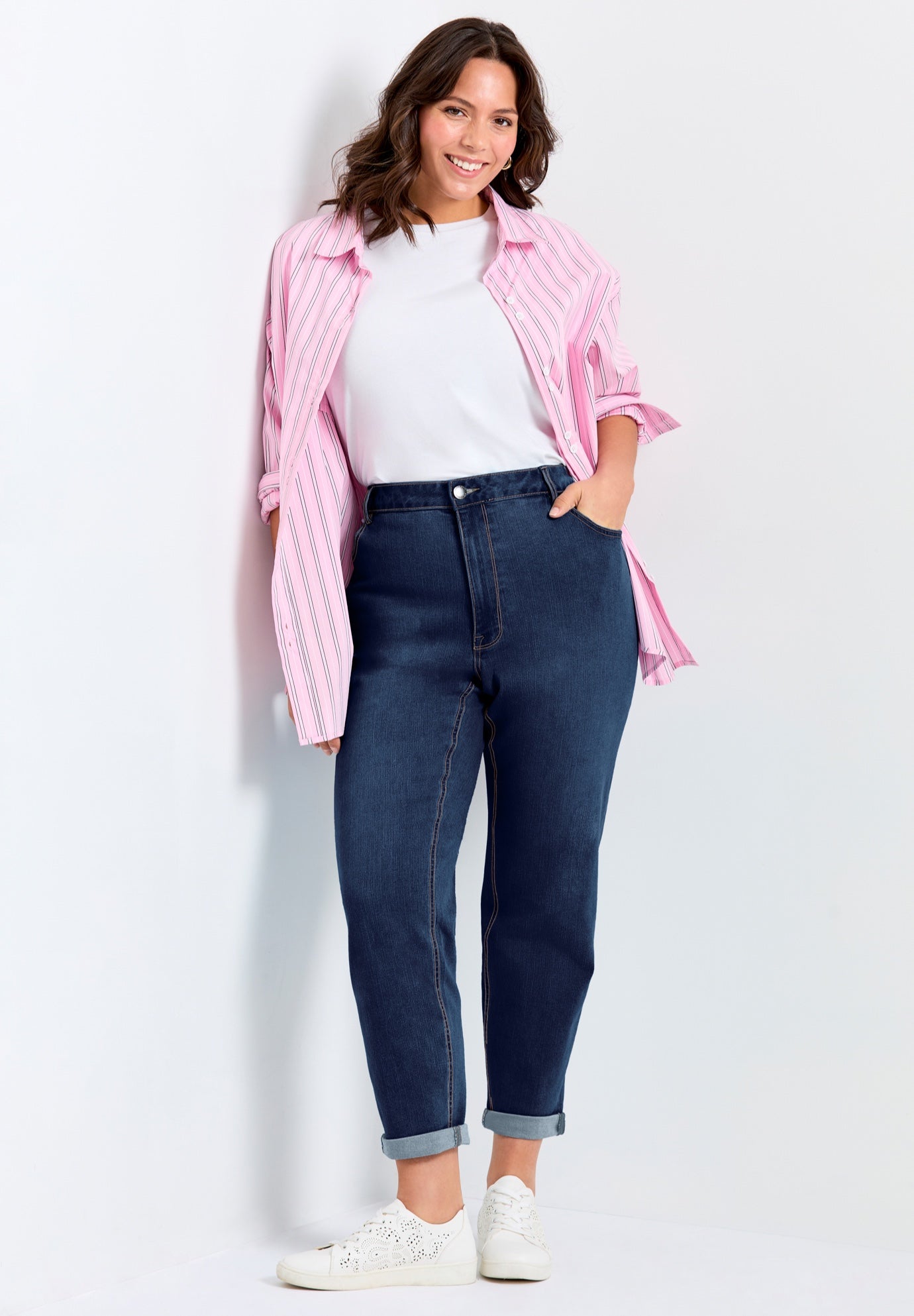 Denim Girlfriend Stretch Jean image number 0