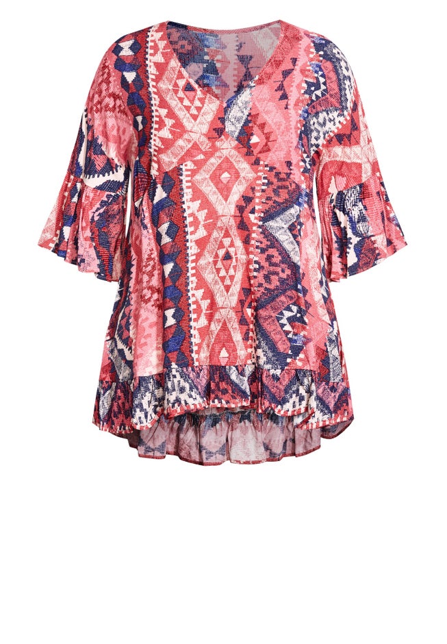 Harper Print Tunic image number null