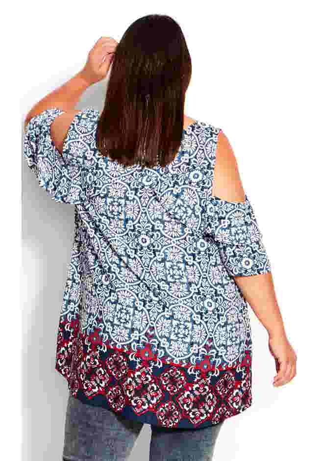 Cold Shoulder Frill Top image number 1