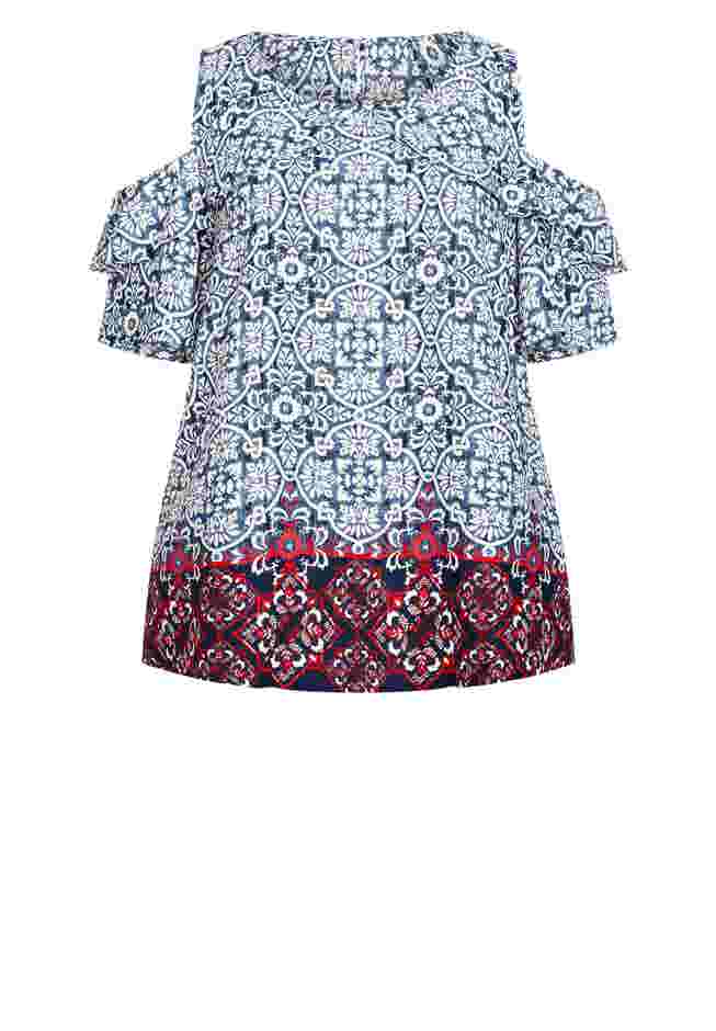 Cold Shoulder Frill Top image number 2