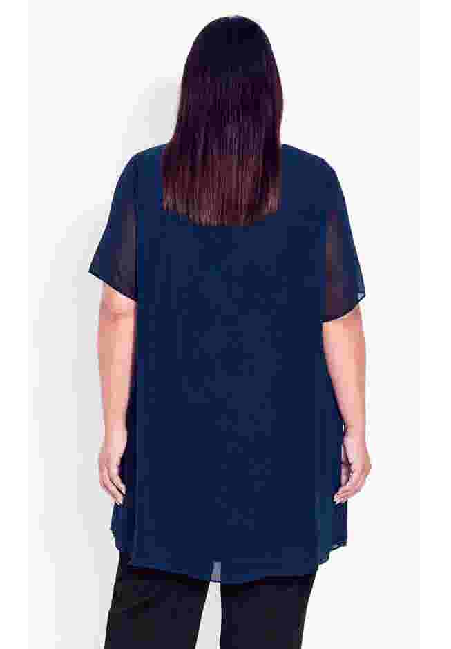 Liv Overlay Mixed Media Top image number 1