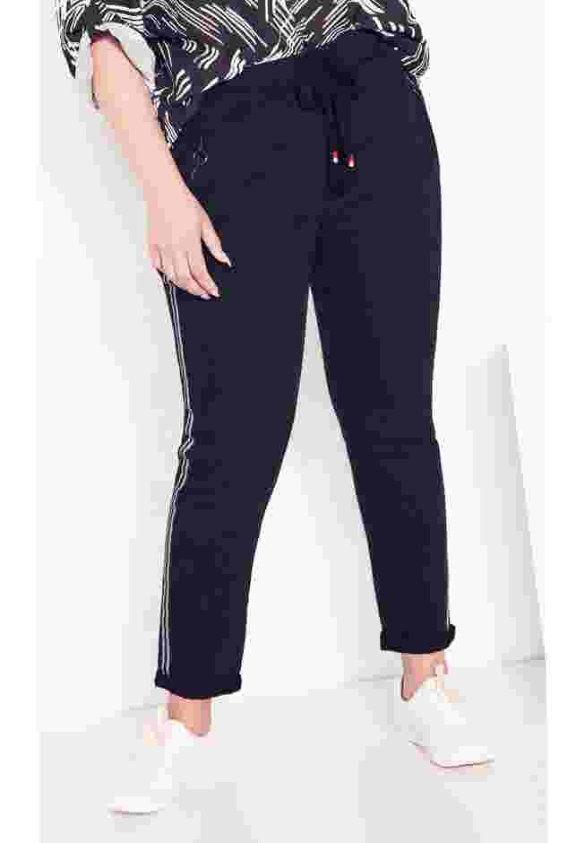 Shay Side Stripe Denim Jogger image number 2