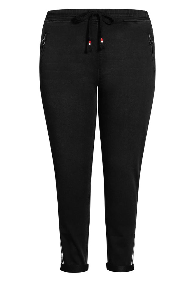 Shay Side Stripe Denim Jogger image number 4